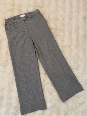 H&M Gray Dress Pants - Subtle Herringbone